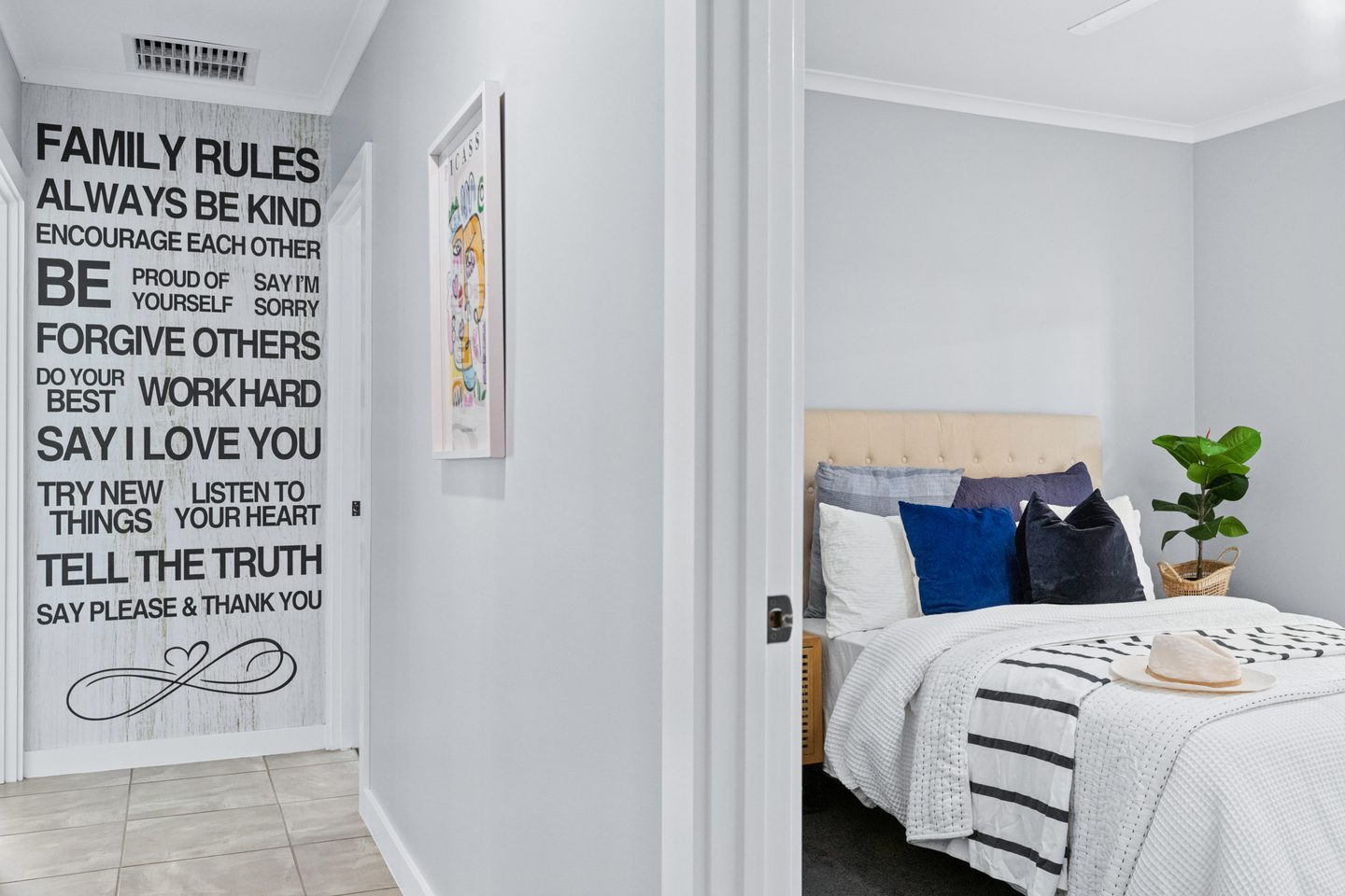 Hallway and bedroom doorway