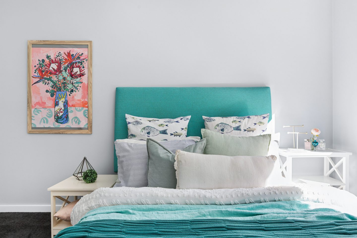 A closer look inside the bedroom